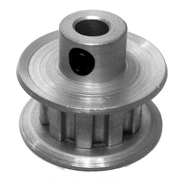12XL025-6FA2, Timing Pulley, Aluminum, Clear Anodized